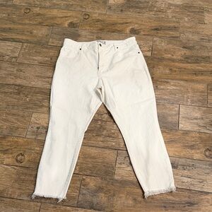 Abercrombie & Fitch White High Rise Pants